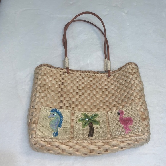 Handbags - Tropical Wicker Purse